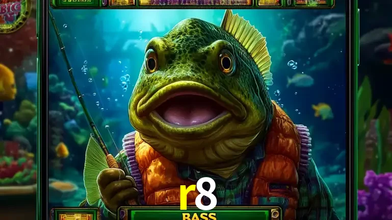 Personagem de peixe pescador do popular jogo de slot com tema de pescaria, uma das emocionantes opções de caça-níqueis para jogar e ganhar no cassino r8.